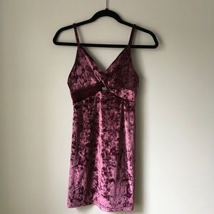 Free People Intimately Burgundy Mini Dress NWT